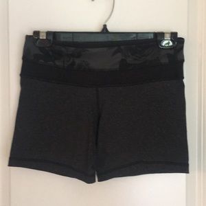 Lululemon black spandex shorts